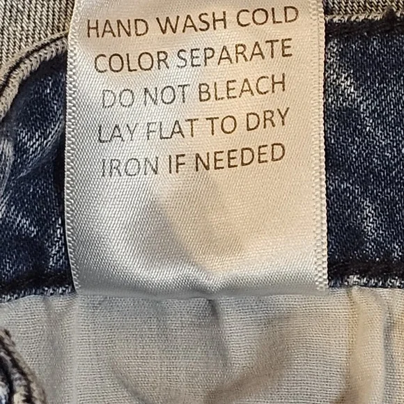 Wisteria Lane‎ Wide Leg Cuffed Womens Size Medium High-Rise Stretch Light Wash